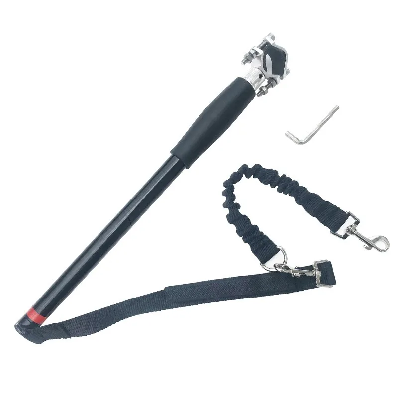Bicycle Dog Leash Hands Free Bike Riding Elastic Buffer Shock Absorbing Pet Lead Safety Reflective Running