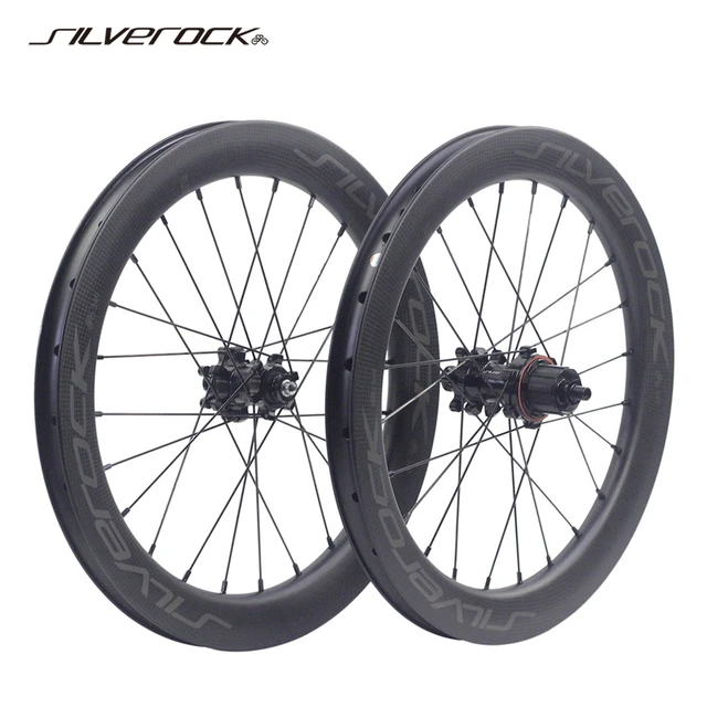 Silverock-折りたたみ自転車ホイールセット,ディスクブレーキキット,外部,7スピード,16インチ,349インチ,18インチ,355カーボンホイール用  - AliExpress