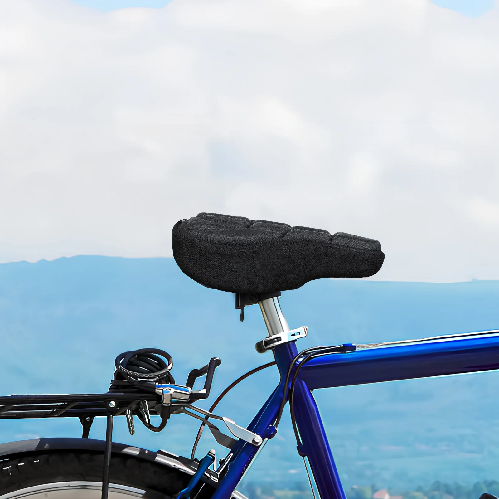 

2 pcs Bicycle Seat Cover For Men Adult Bikes Mountain Pad Comfortable Breathable Sturdy Fabric Easy Install Road