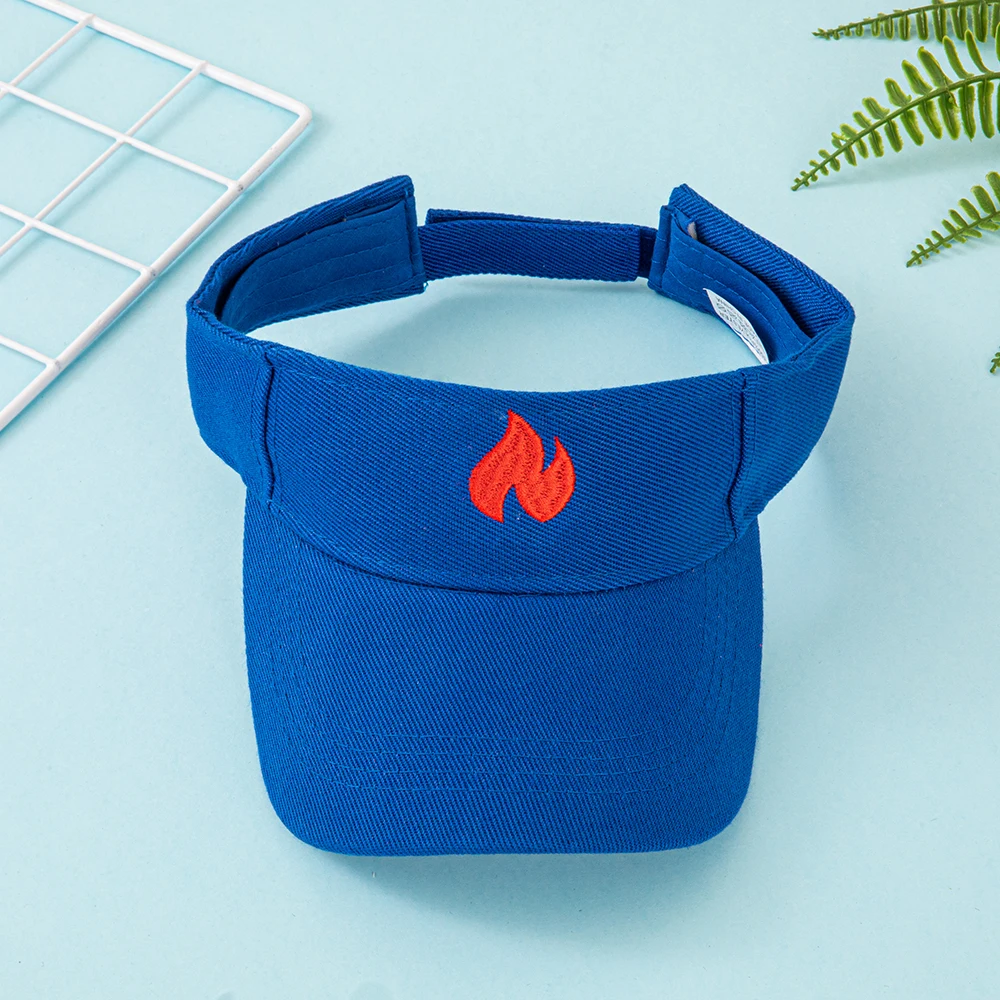 The newly popular fire-patterned open-top duckbill hat is a new product for summer outdoor sports, suitable for vacations and tr