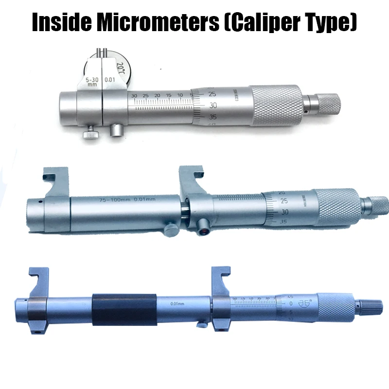 

XIBEI Inside Micrometer 5-30mm 25-50mm 50-75mm 75-100mm 100-125mm 125-150mm 0.01mm Caliper Type Spezielle Innen mikrometer