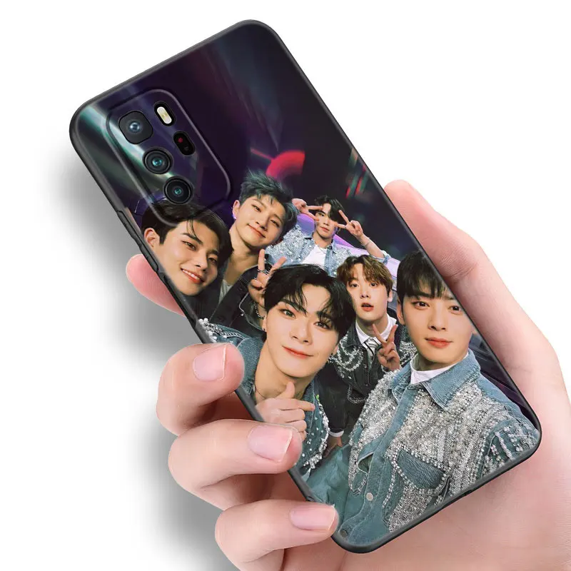 Astro Kpop Music Black Silicone Phone Case For Xiaomi Redmi Note 9 10 11 11S 11T 12 13 Pro 5G Plus 9S 10S 12S