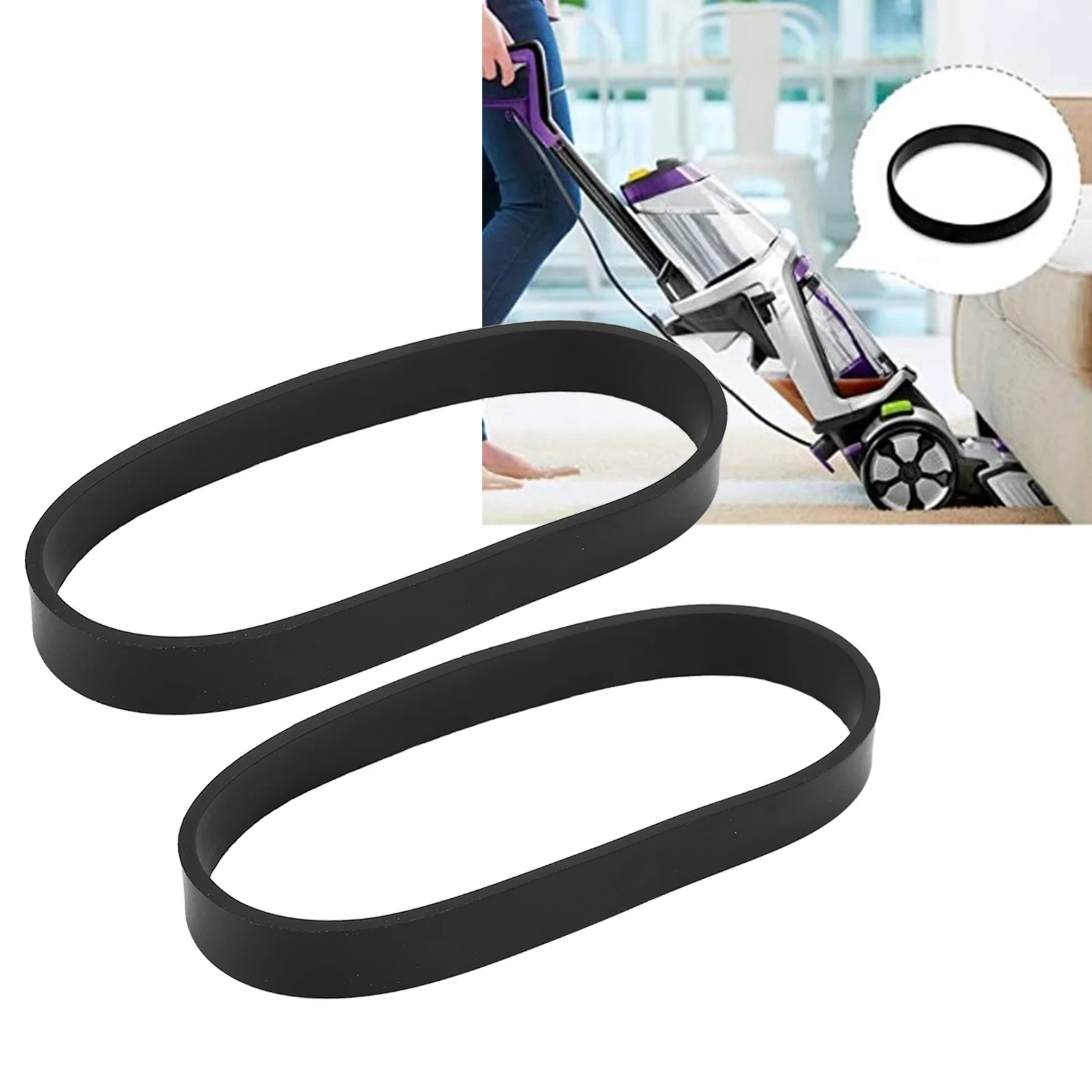 Vacuum Belt Part Vacuum Belt Replacement Vacuum Belt Rubber Vacuum Cleaner Belts Accessory 1606428 for Bissell ProHeat 2X