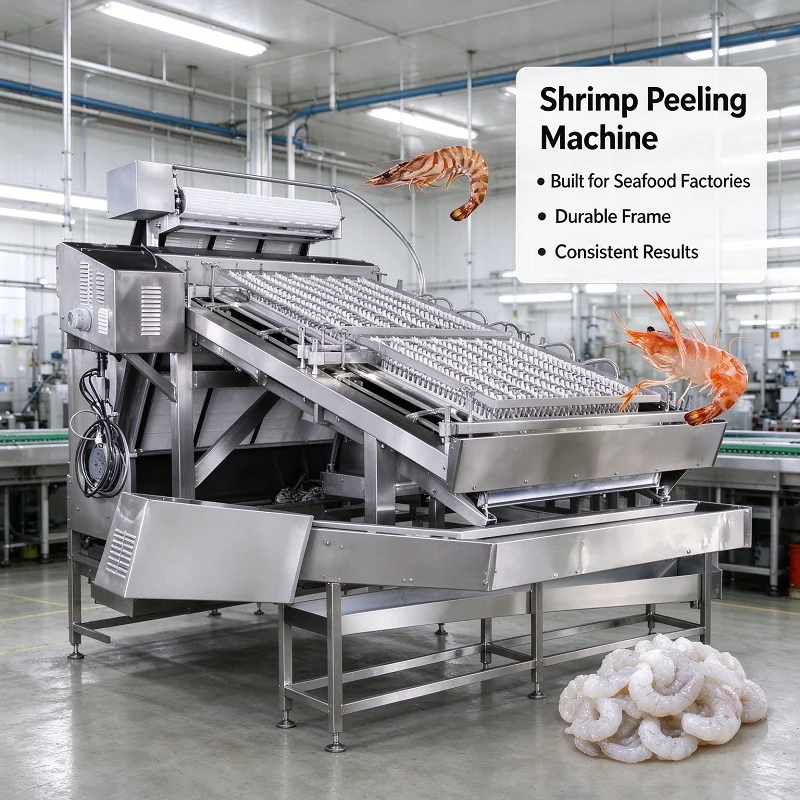 Shrimp Peeling Machine Easy Operation Prawn Sheller Equipment for Beginner Shrimp Processor