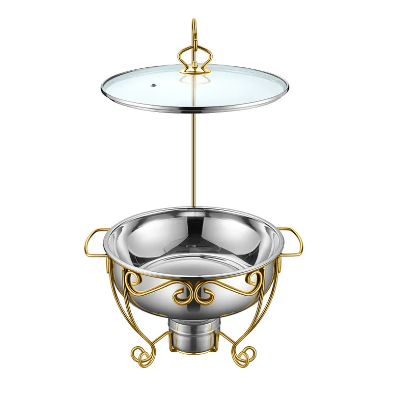 

Premium Stainless Steel Chafing Dish with Fuel Heating 4.5L 6L 8L Options Buffet and Catering Elegant Food Warmer