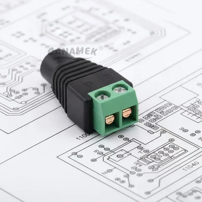 No Soldering Required Male Female Camera Monitoring Video Cable Plug Connector for Warehouse Surveillance System Installation