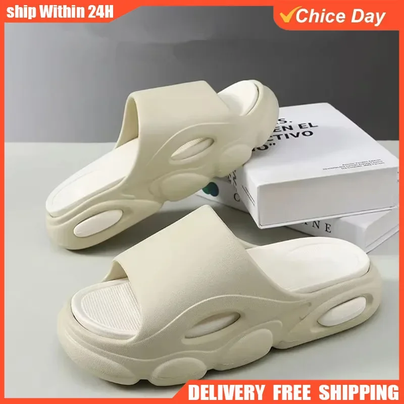 

Men's Summer Sandals Fashion Soft Cloud House Platform Slides Unisex Outdoor Non-slip Beach Shoes Men Bathroom Slipper