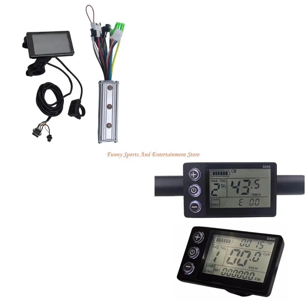 

C4DE Smarted LCD Display Controller Scooters Durability Waterproofed Speedometers Controller for Electric Bicycles