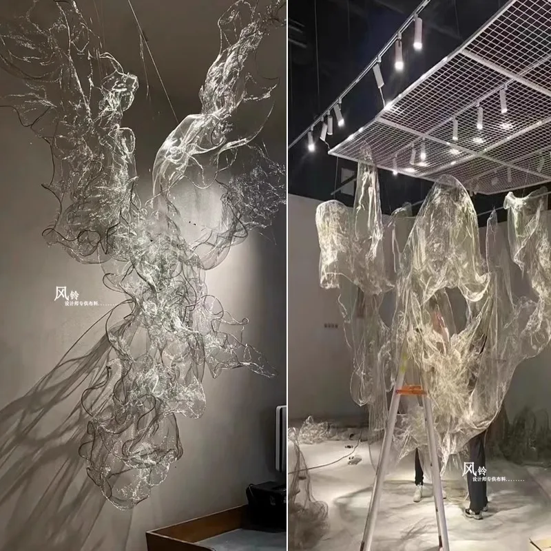 

Hard Gauze Pliable Flexible Materials DIY Crafts Steel Wire Gauze Decoration Modeling Wedding Background Design Fabric