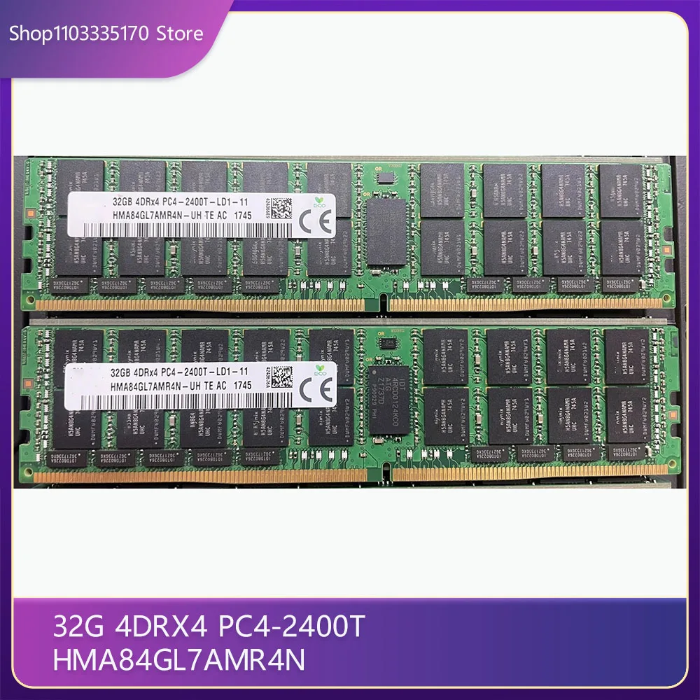 

Server Memory for SK Hynix 32G 4DRX4 PC4-2400T HMA84GL7AMR4N,1 piece