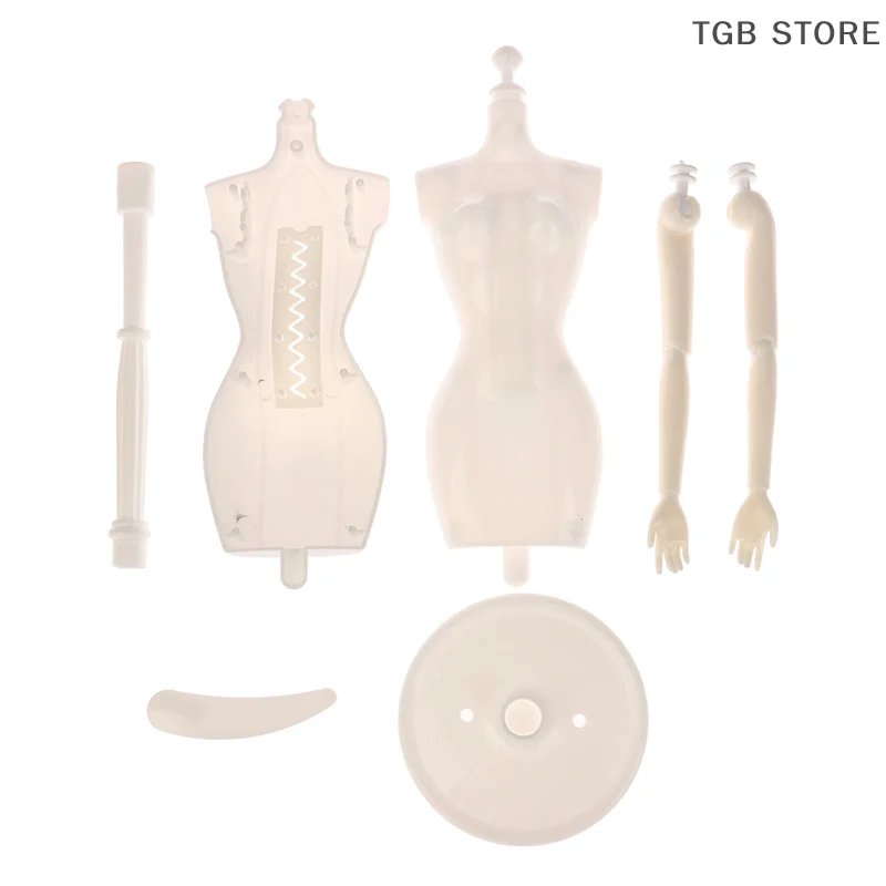 1Pc Puppe Mannequin Kleiderbügel Rock Unterstützung Hochzeit Mannequin Stehen Für Puppenhaus Humanoiden Modell Spielzeug Kleid Display Form