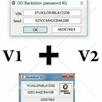 

Калькулятор паролей для Detroit Diesel Backdoor V1 + V2 2020 (BACKDOOR DDDL)