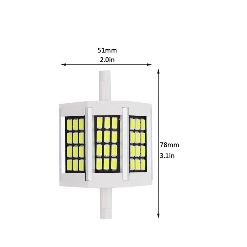 R7S LED 10w 20w 25w 30w SMD5730 Led R7S 78mm J78 118mm J118 135mm J135 189mm J189 Lamp Horizontal Plug Light Halogen Floodlight