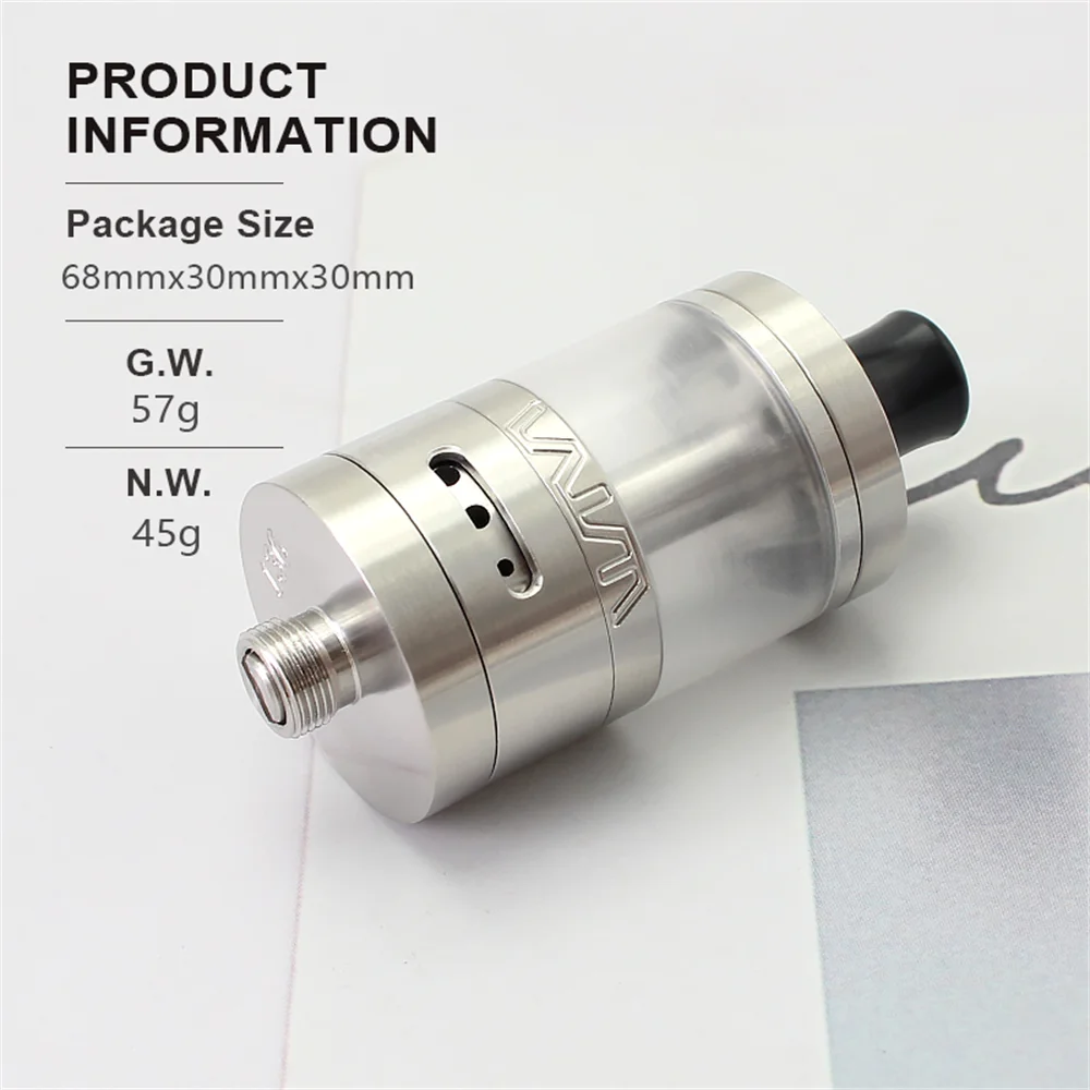 VWM INNOVA RTA моды для вейпа обслуживаемый 22 мм MTL 5 мл распылитель 316ss Одиночная катушка для вейпа модов бак для электронной сигареты