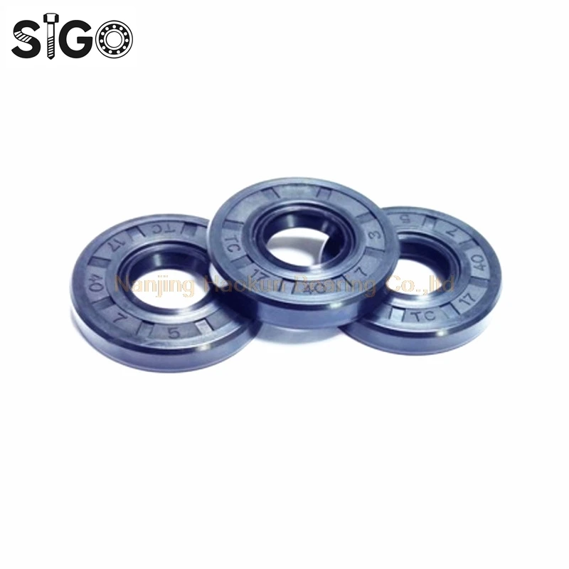 10pcs/NBR Shaft Oil grease Seal TC-24*37*7 Rubber Covered Double Lip With Garter Spring