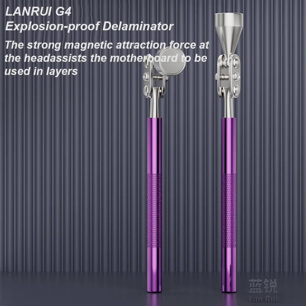 LANRUI G4 Explosion-proof Delaminator for Removing the Cover Layered Motherboard Rotate 340 Strong Magnetic Sorption Repair Tool