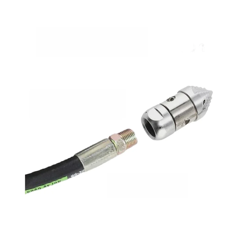 Metal High Pressure Rotary Jetting Nozzle with G38 Thread Interface for Municipal and Residential Pipe Cleaning
