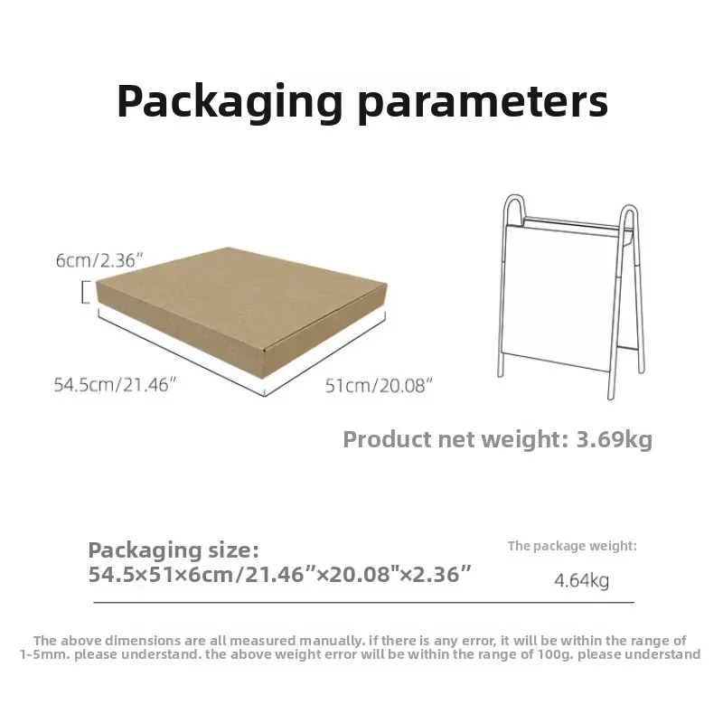 Painting Billboard Display Board Internet Celebrity Outdoor Roadside Movable Storage Vertical Double-sided Logo Display Stand