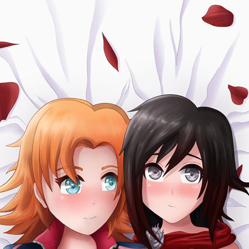 New Pattern Dakimakura Anime Nora Valkyrie/Ruby Rose Double-sided Print Life-size Body Pillow Cover Bedding Gifts