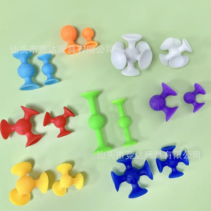 F1 Small Soft Building Block Suction Cup Toy Educational Sticky Music Assembled Toy