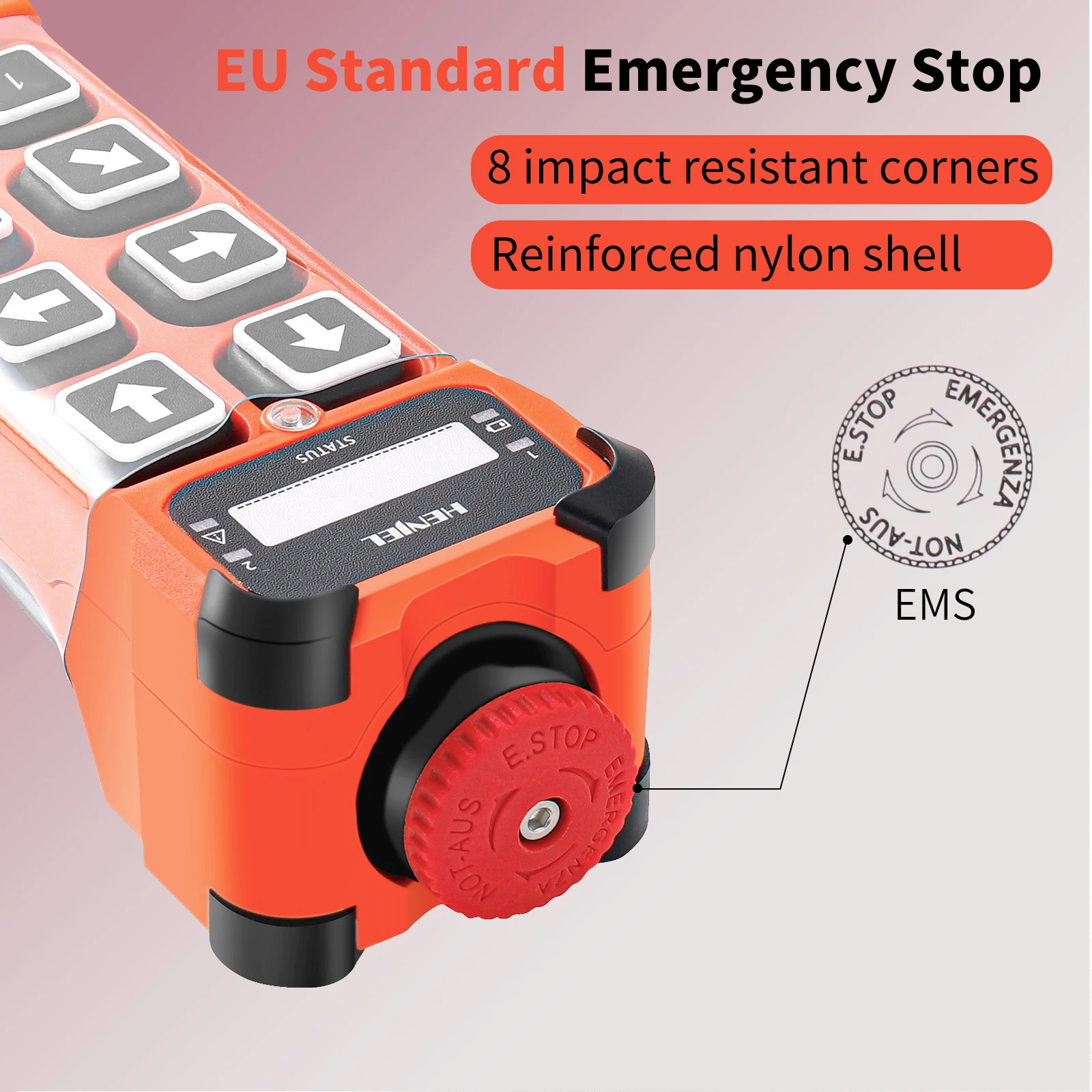 Wireless Remote Control Crane for Electric Chain Hoist, Overhead Bridge Travelling, 8 Channels, AC, DC, Industrial