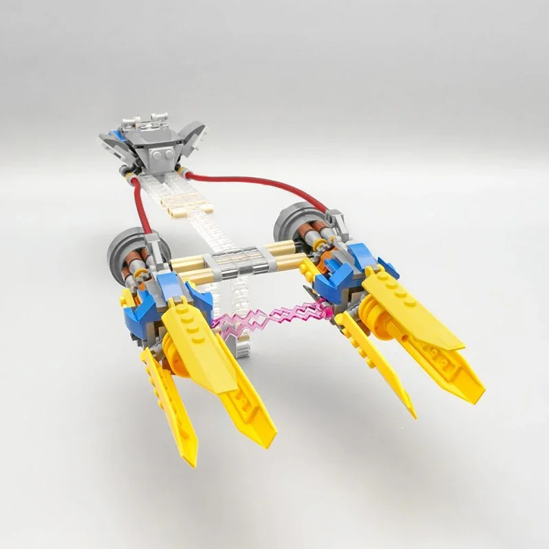 Bloques de construcción MOC para niños, juego de bloques de construcción modelo de bicicleta espacial, regalo de cumpleaños, 75258 M