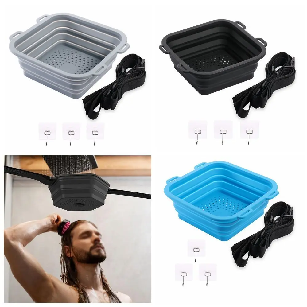 Silicone Ice Bath Barrel Foldable Bathing Ice Bath Tub Bucket Portable Improved Blood Circulation Ice Shower Barrel Travel