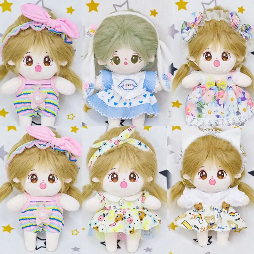 New Cute Doll Lovely Clothes Accessories 10 Styles Princess Dress Headband Clothes Decoration 20cm Cotton Doll/EXO Idol Dolls