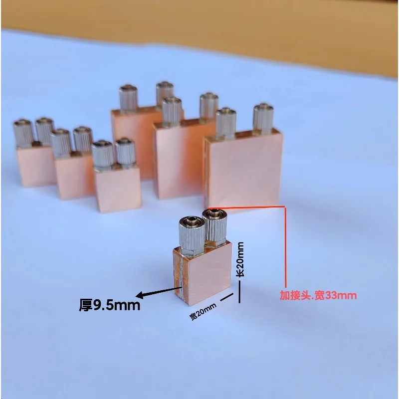 Copper miniature pure copper side water cooling head CPU semiconductor refrigeration notebook radiator 40-40