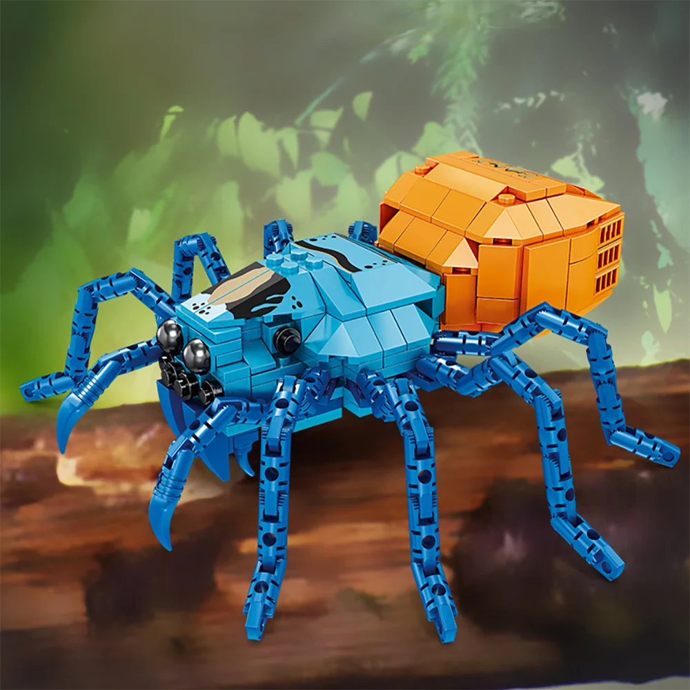 MOC – figurines d'animaux bioniques, mille-pattes, Scorpion, araignée, trilobites, blocs de construction, ensemble de modèles, jouet d'apprentissage éducatif pour enfants