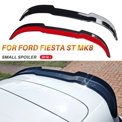 Spoiler Voor Ford Fiesta Mk8 8.5 St Achterverlenging Kleine Vleugelstaart Abs Glanzend Zwart Carbon Stijl Auto-Accessoires 2018 2020 2022