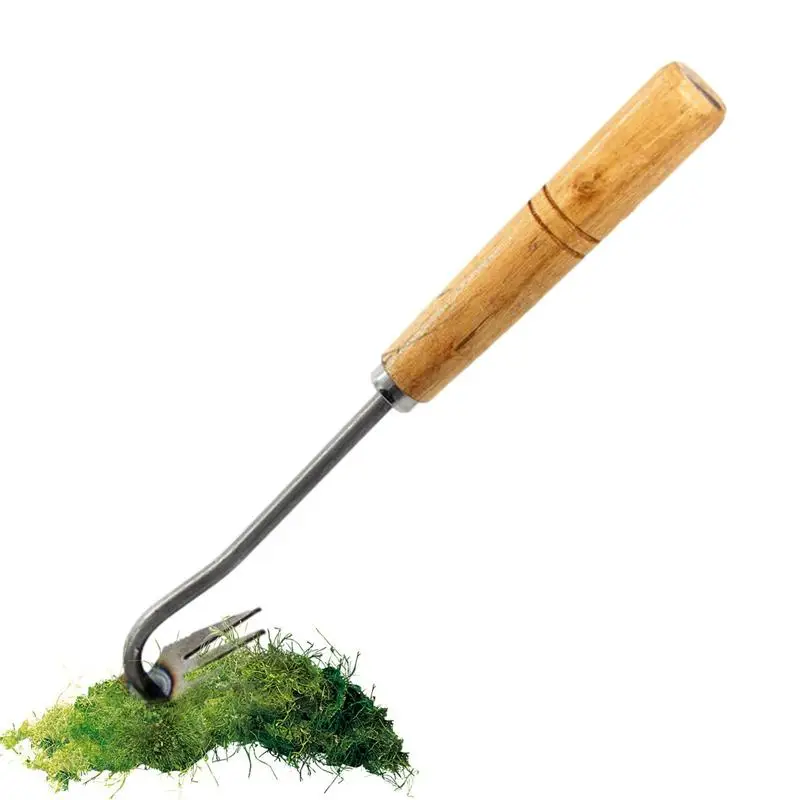 

Weeder Puller Garden Weeding Artifact Steel Weeding 4 Teeth Hand Weeder Tool Garden Hand Remover Tool for Uprooting Weeding