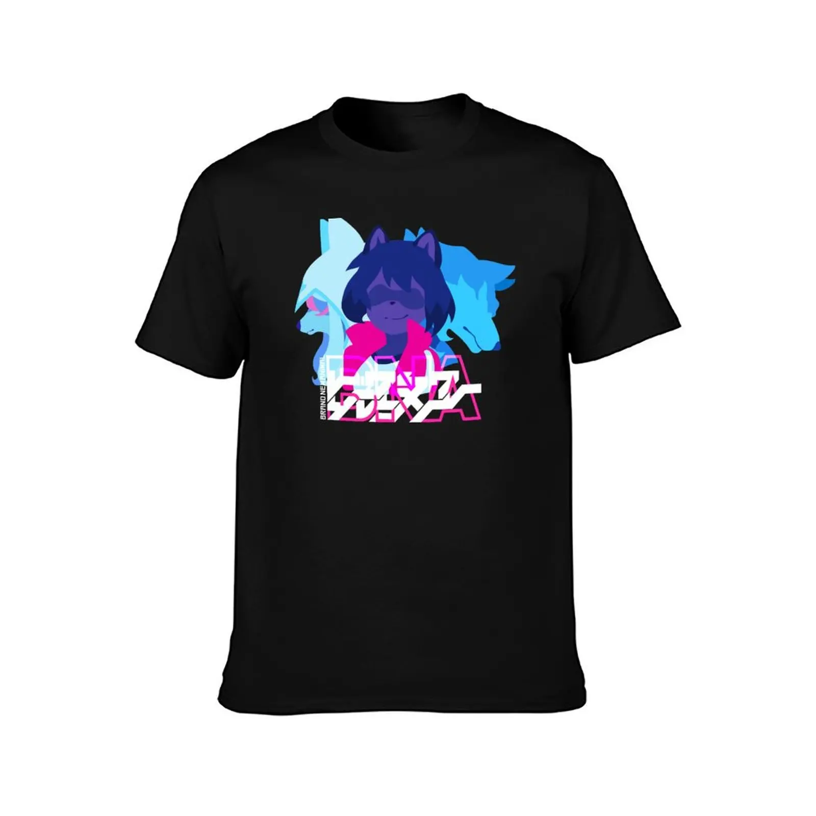 Brand New Animal Shirou Michiru Nazuna Flat Icon T-Shirt Anti-Pilling Casual T-Shirt