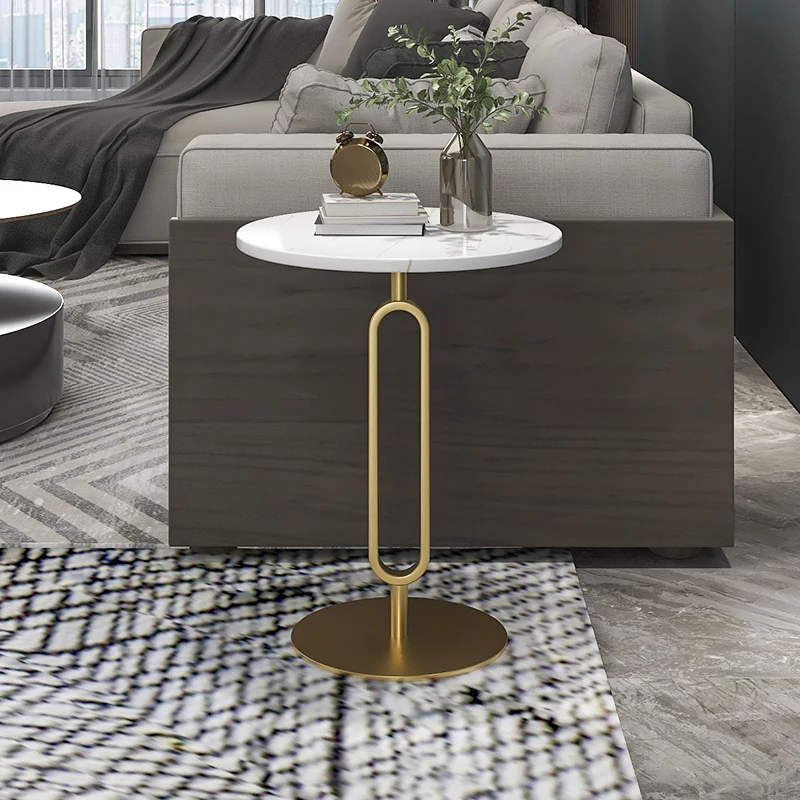 Marble Bedside Coffee Tables Round Modern Luxury Coffee Tables Nordic Bedroom Yemek Masası Coffee Table Living Room LQQ25XP