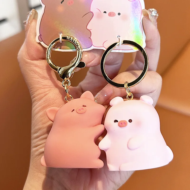 Corgi Butt Couple Keychain Car Key Cute School Bag Charms
