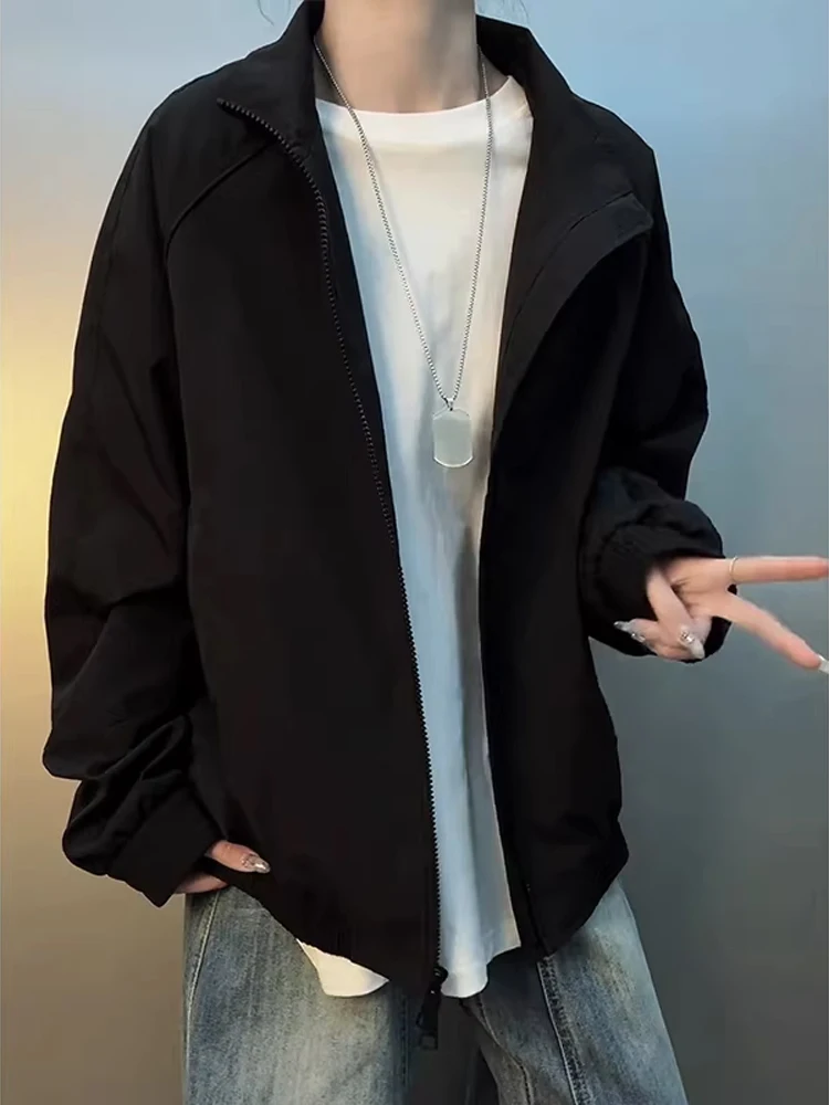 

American Sle Bla Red Inner oulder Men's Jaet Spring Stand Collar Baseball orm Cleanfit Cool Pilot Jaet