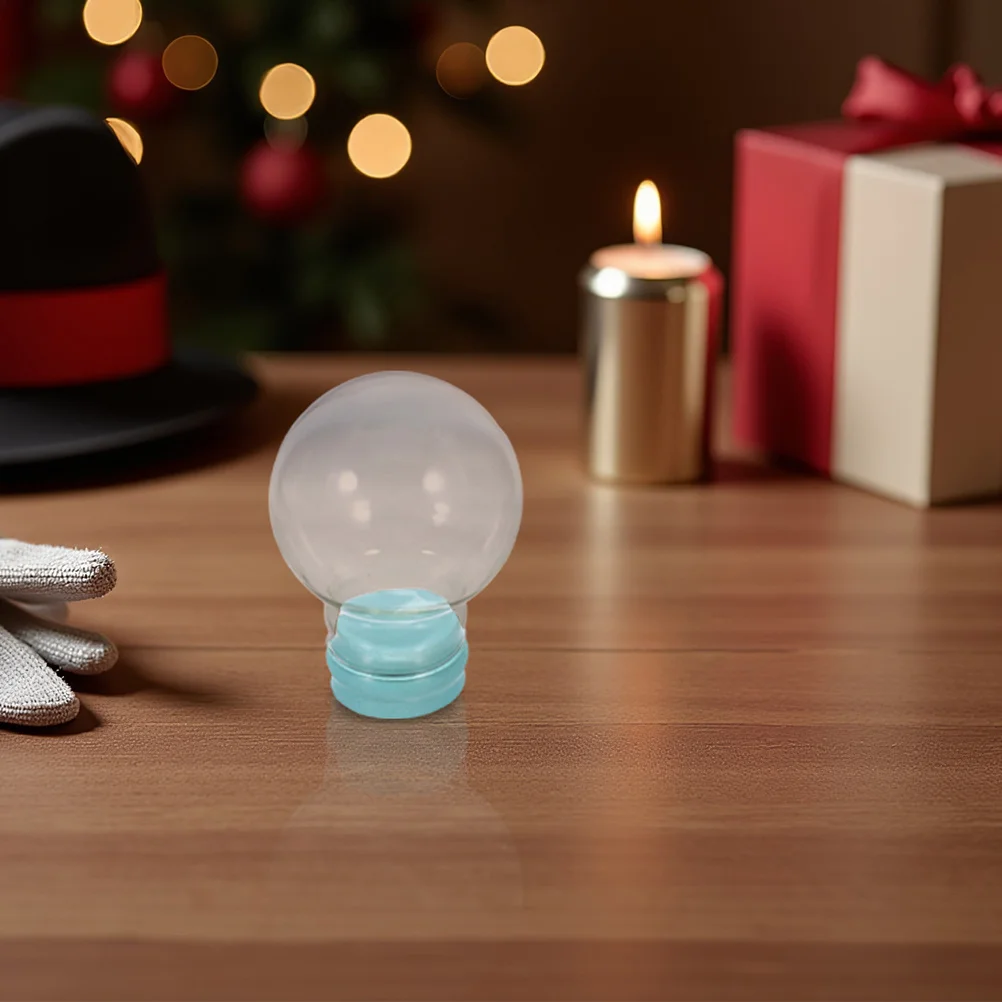 

4Pcs Clear Glass Snow Globe Covers 85mm Transparent Thickened Dome Empty Shells for DIY Christmas Decorations Unique Snow Globe