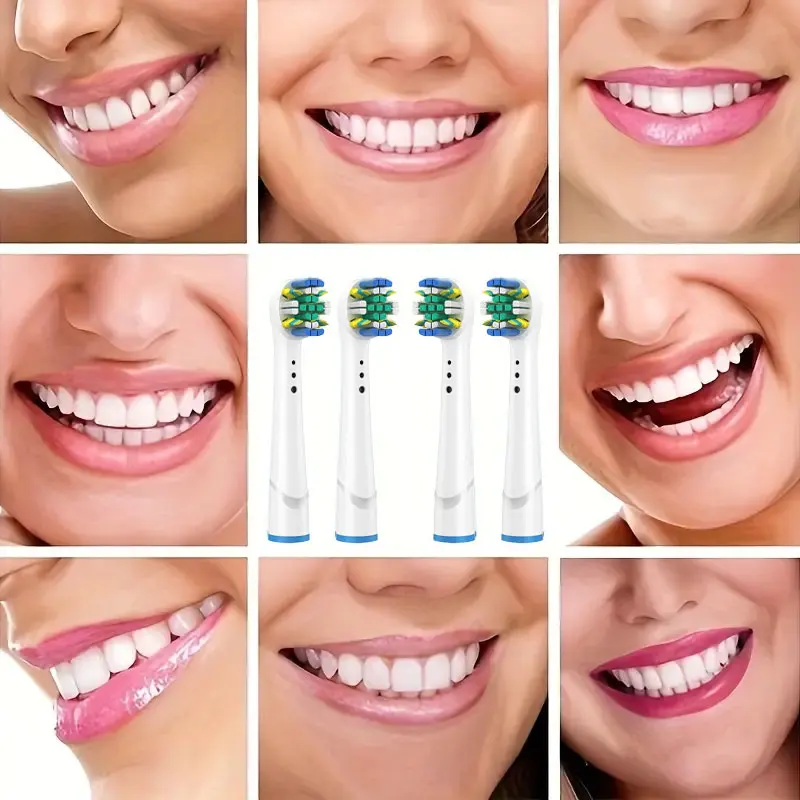 4-16pcs FlossAction Replacement Brush Heads For Oral B Floss Clean Pro Health D16 D12 8860 8875 8900 8950 Electric Toothbrush