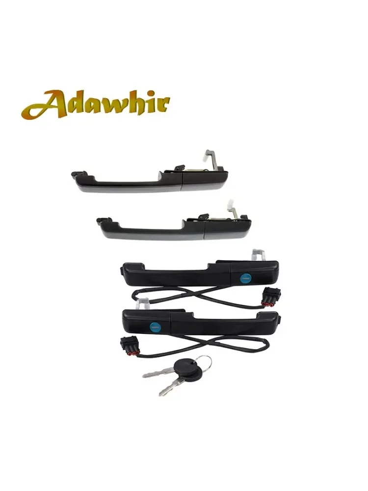 1 Zestaw klamek zewnętrznych przednich drzwi z zamkiem na klucz do Volkswagen PASSAT B3 357837205A 357837206A 357839205 357839206 — zdjęcie 2