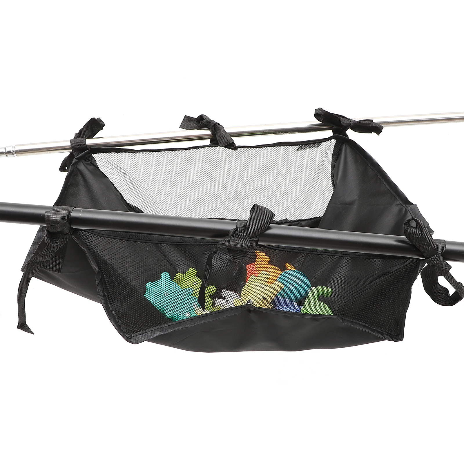 

Baby Stroller Storage Net Bag 35x32x15cm Large Capacity Oxford Cloth Durable Universal Mesh Bag For Stroller Bottom Basket