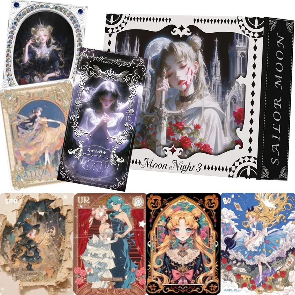 

Classic Anime Sailor Moon Magical Girl Collection Cards Tsukino Usagi Dreamy Elegant Romantic Princess Fine Rare Cards Toy Gifts