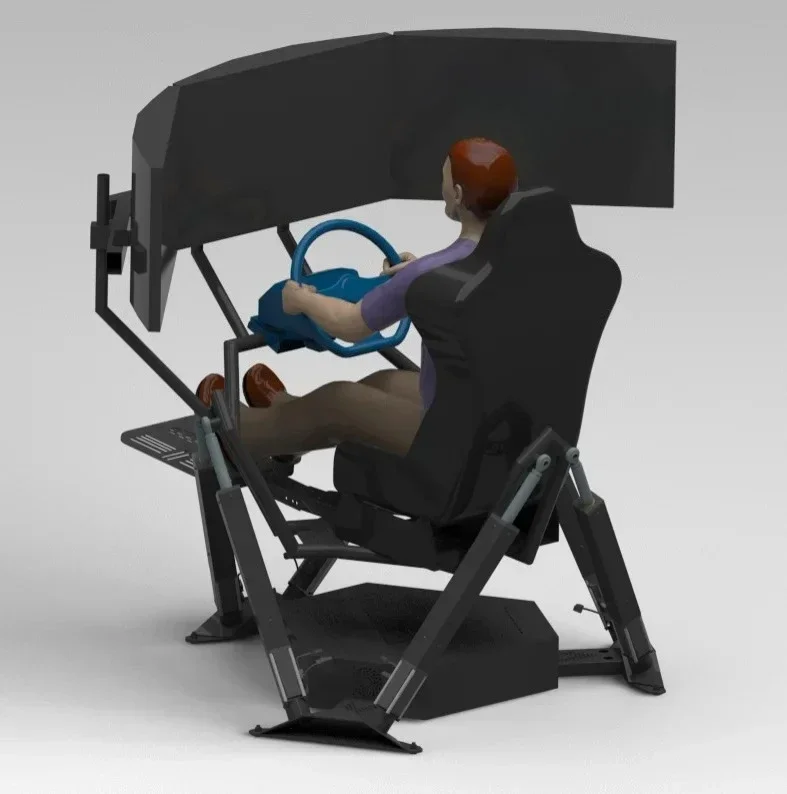 Aadriving Training Racing Flight Emulator, 6-Axis G-Force Seat, 6-Axis Dynamic …