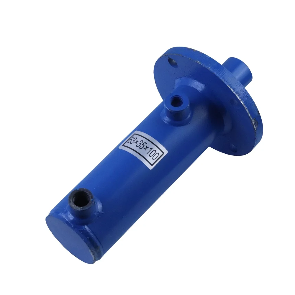 Hydraulic Cylinder Double Acting Lifting Jack 5 Ton Flange Cylinder 100mm Stroke 4-Hole Mount