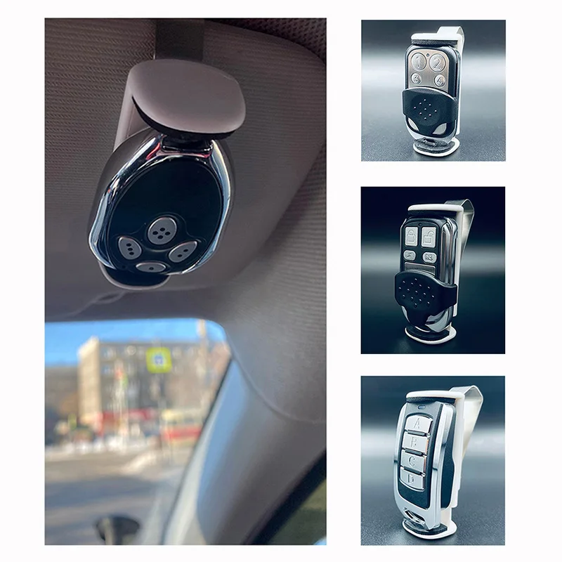 Car Sun Visor Remote Control Clip 47mm-70mm Adjustable For Garage Door Remote Control Car Key Handheld Transmitter