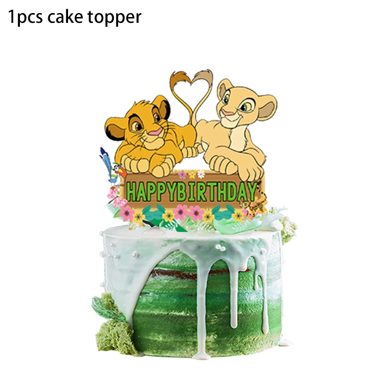 Disney König der Löwen Simba Thema Party Dekorationen Tasse Teller Banner Tischdecke Hintergrund für Kinder Jungen Geburtstag Party Dekor Liefert