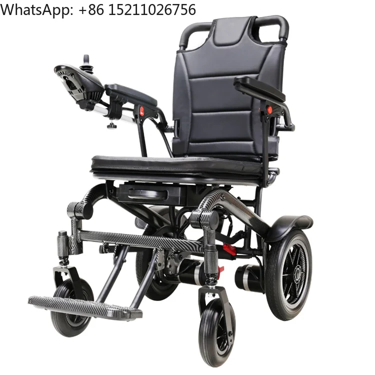 120KG Load Magnesium Alloy Strong Power Wheel Chair With Li-ion Battery 500W Motors Easy Fold E--