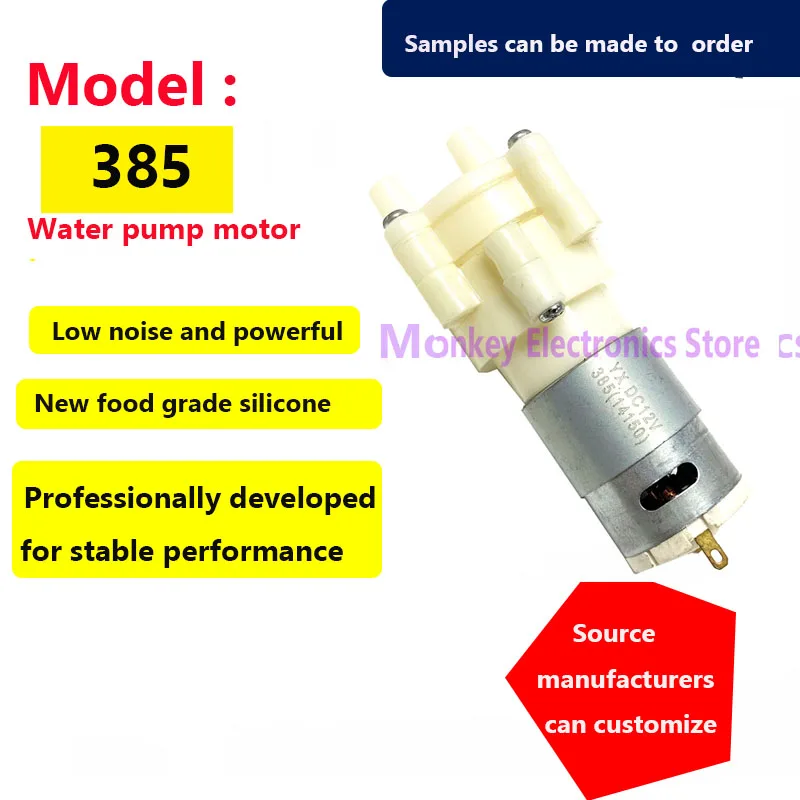 

R385 385 Water Pump DC Motor 12v Self-priming Mini DIY Laptop Mini Fish Tank Tea Brewer Customized