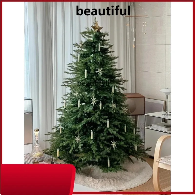 

Christmas tree living room home high-end large decorative ornaments Christmas pe simulation tree H