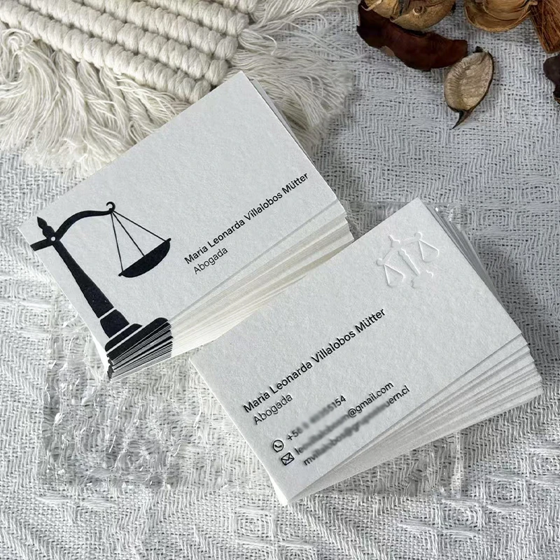 Custom Business Cards Cotton Paper Letterpress Paper Embossed Debossed Cards Thank You Card Greetings Christmas Invitations