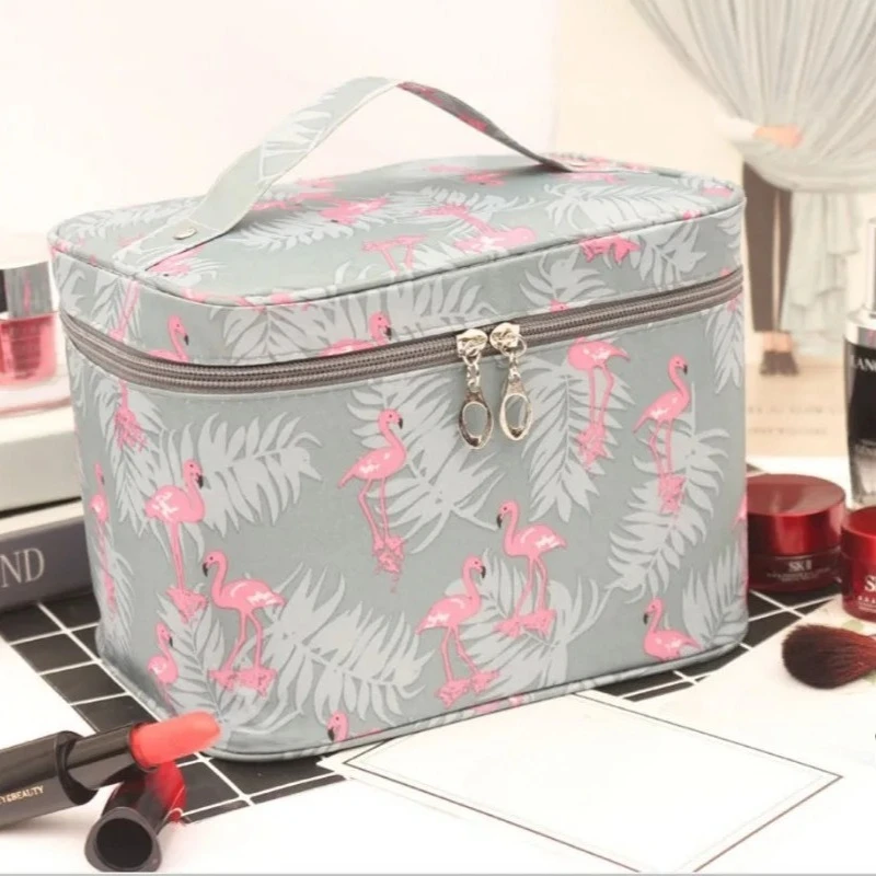 New Handheld Makeup Bag Waterproof Canvas Travel Girl Cute Portable Multi Functional Makeup Storage Bag Toilet Bag BX118
